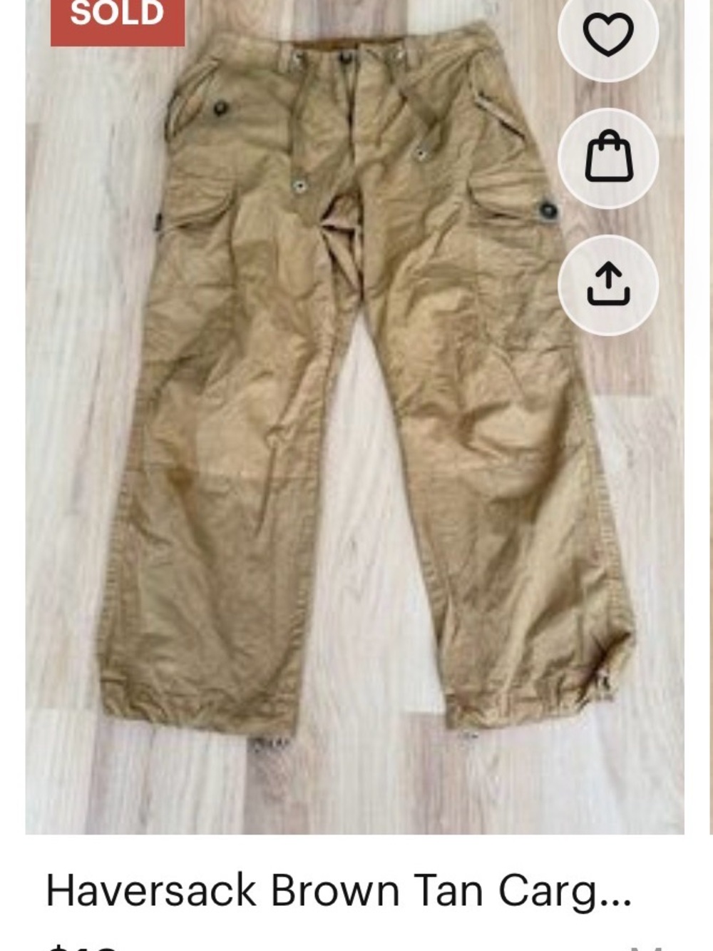 ISO HAVERSACK CARGO PANTS
